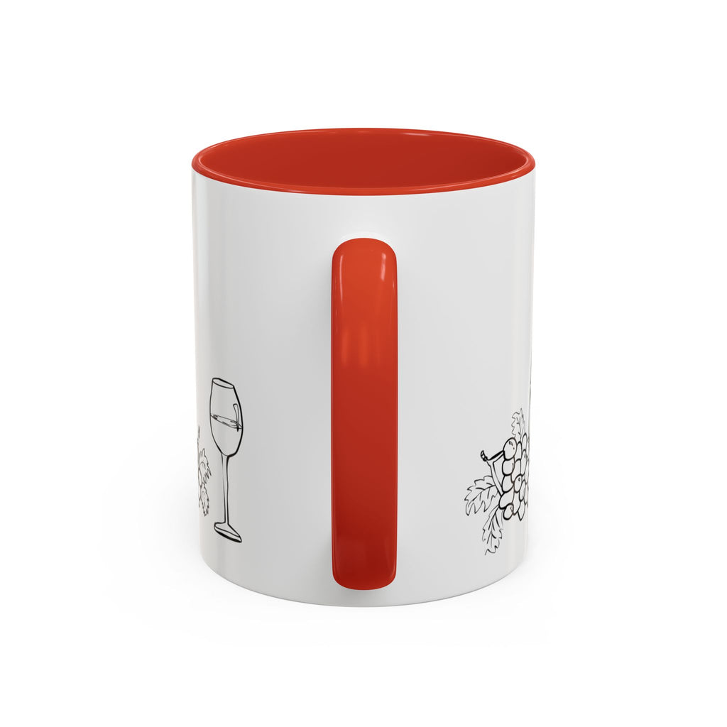 Wine & Grapes Coffee Mug — Accent 11/15oz Ceramic Mug