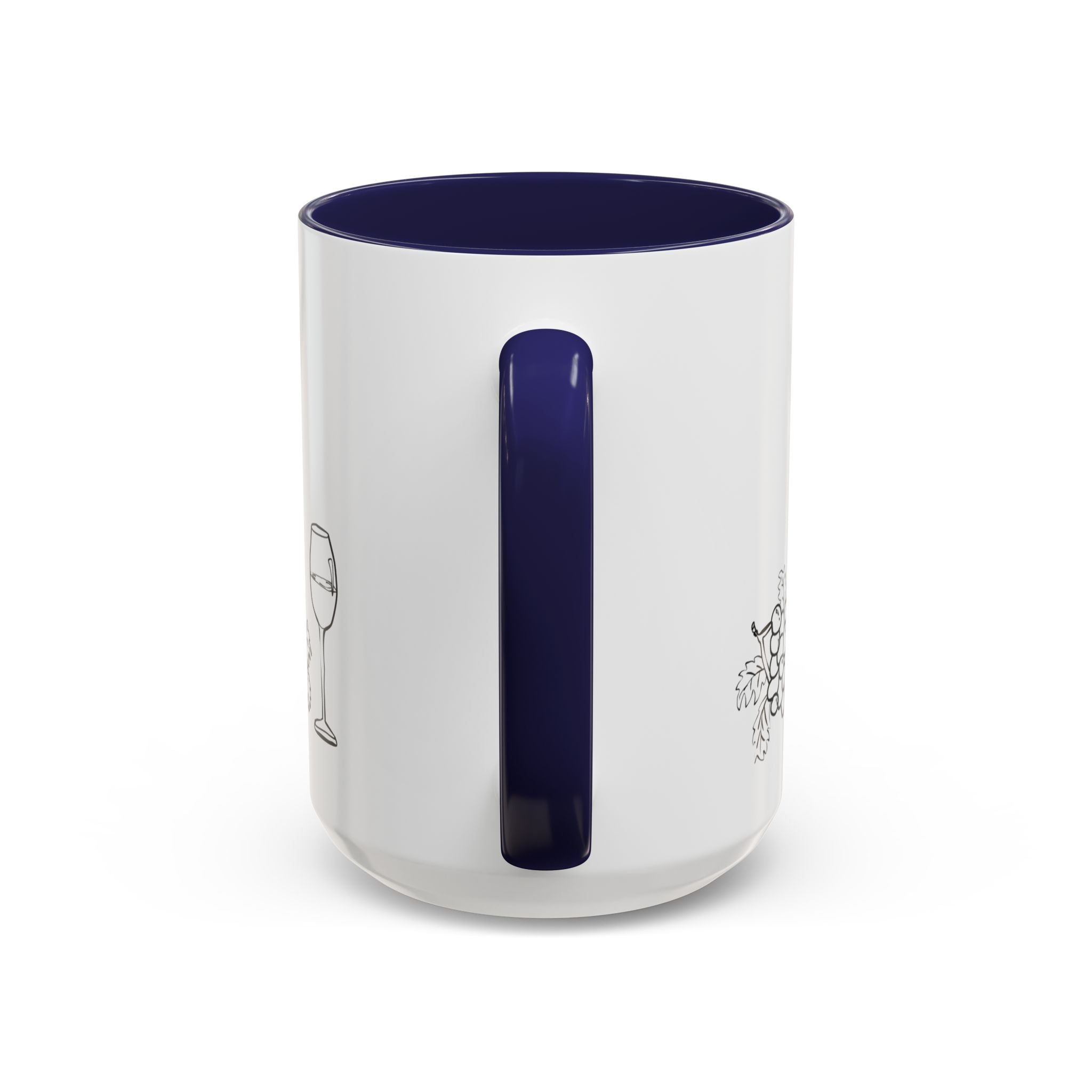 Wine & Grapes Coffee Mug — Accent 11/15oz Ceramic Mug