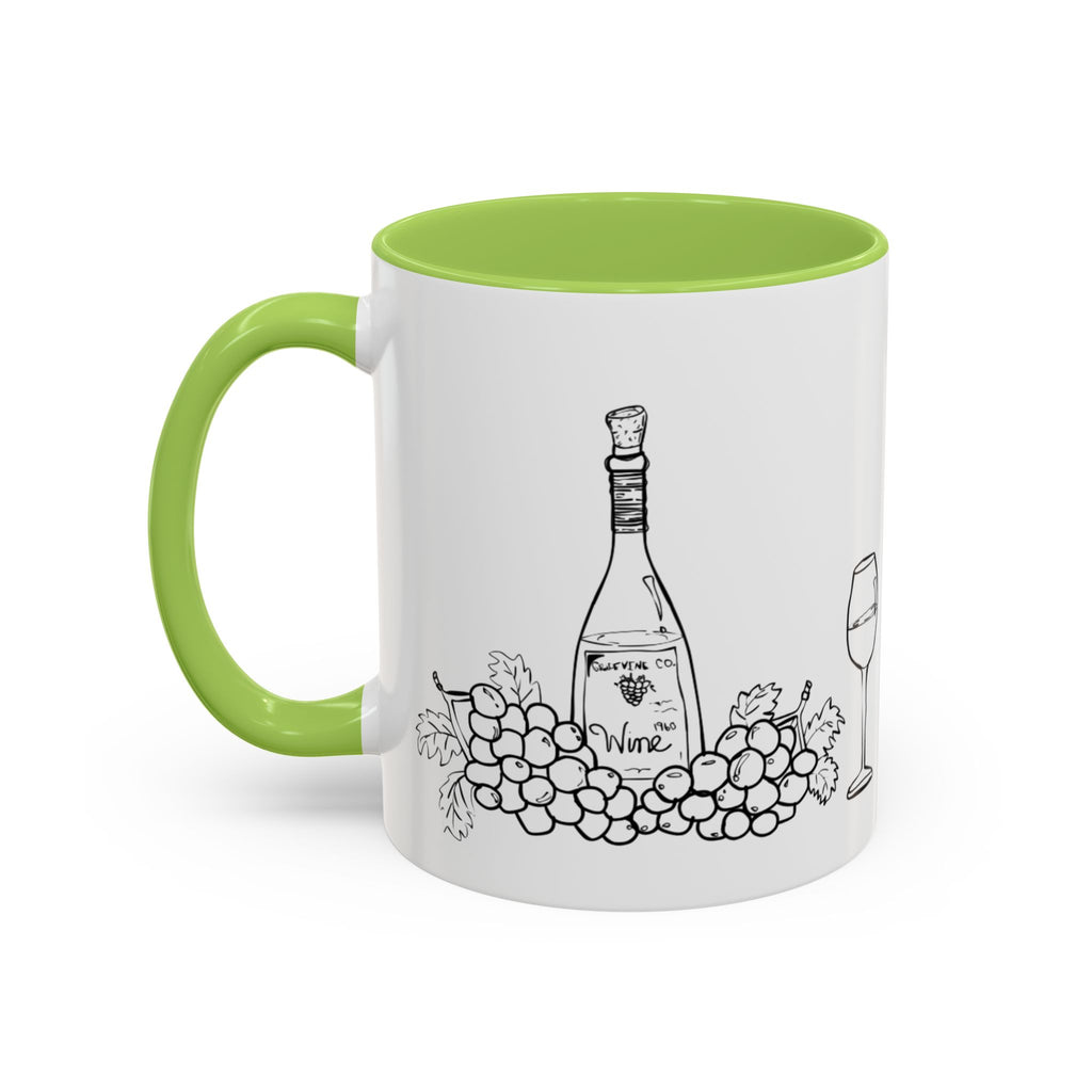 Wine & Grapes Coffee Mug — Accent 11/15oz Ceramic Mug