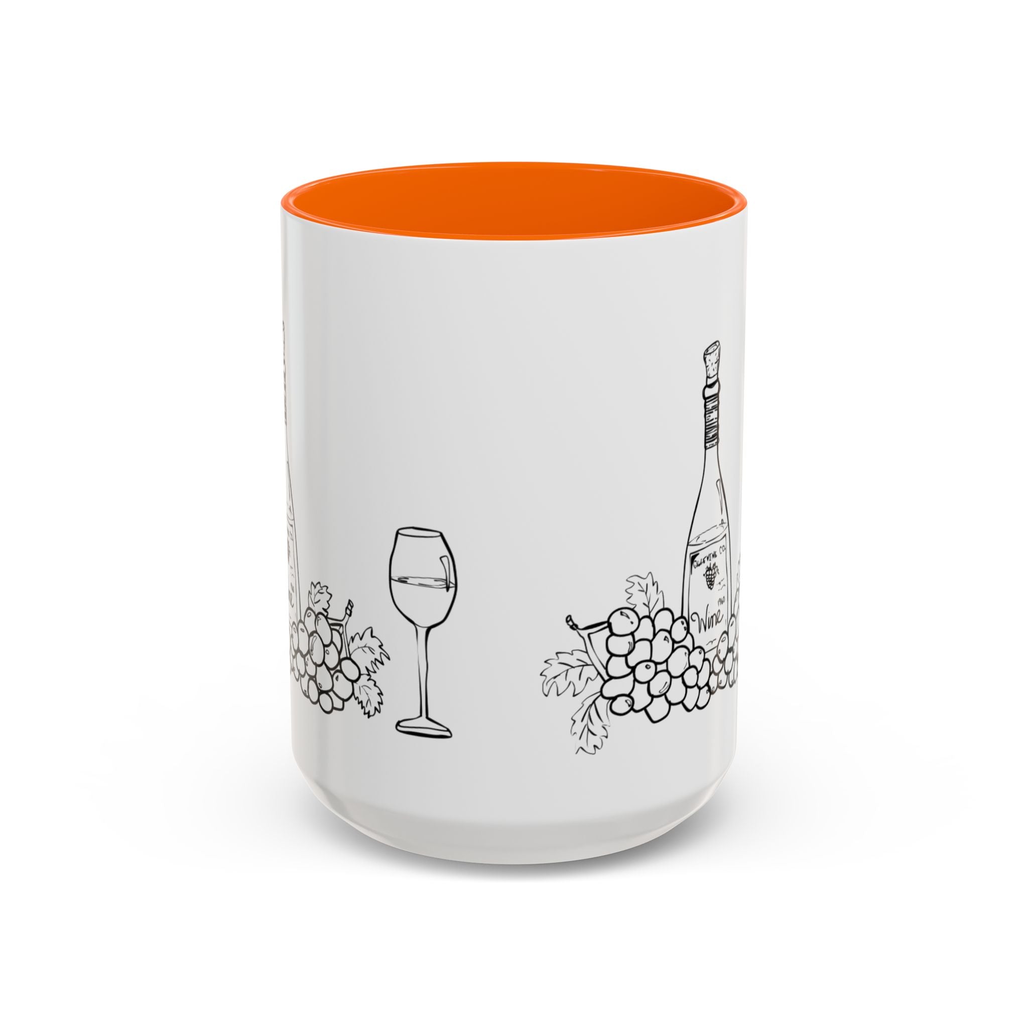 Wine & Grapes Coffee Mug — Accent 11/15oz Ceramic Mug