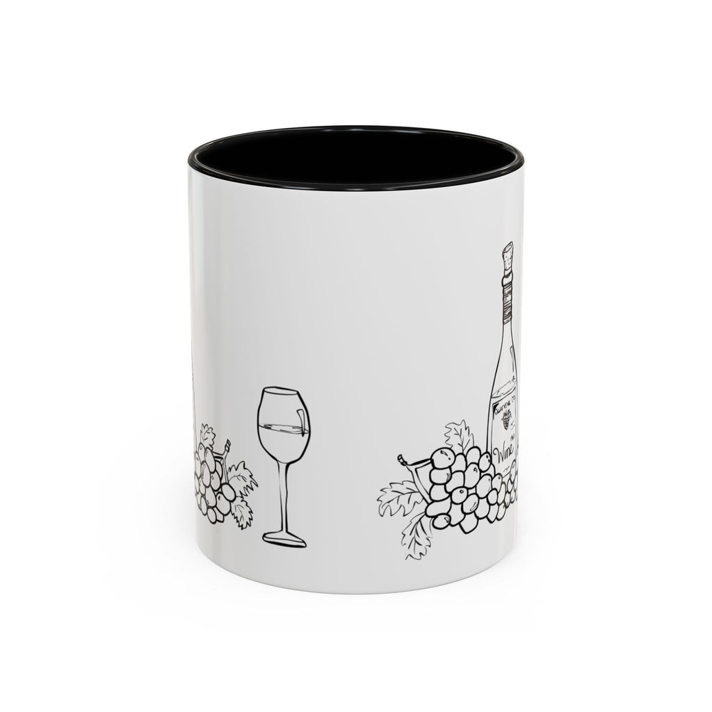 Wine & Grapes Coffee Mug — Accent 11/15oz Ceramic Mug