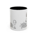 Wine & Grapes Coffee Mug — Accent 11/15oz Ceramic Mug