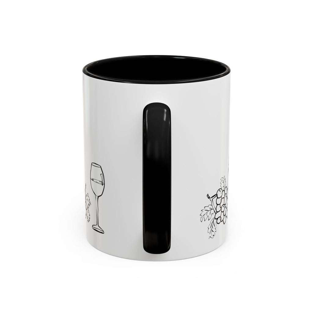 Wine & Grapes Coffee Mug — Accent 11/15oz Ceramic Mug