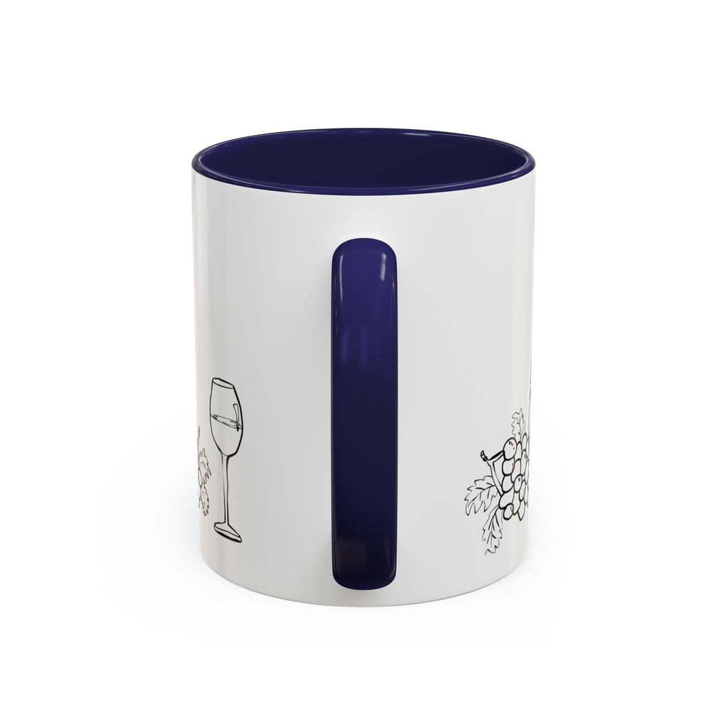 Wine & Grapes Coffee Mug — Accent 11/15oz Ceramic Mug