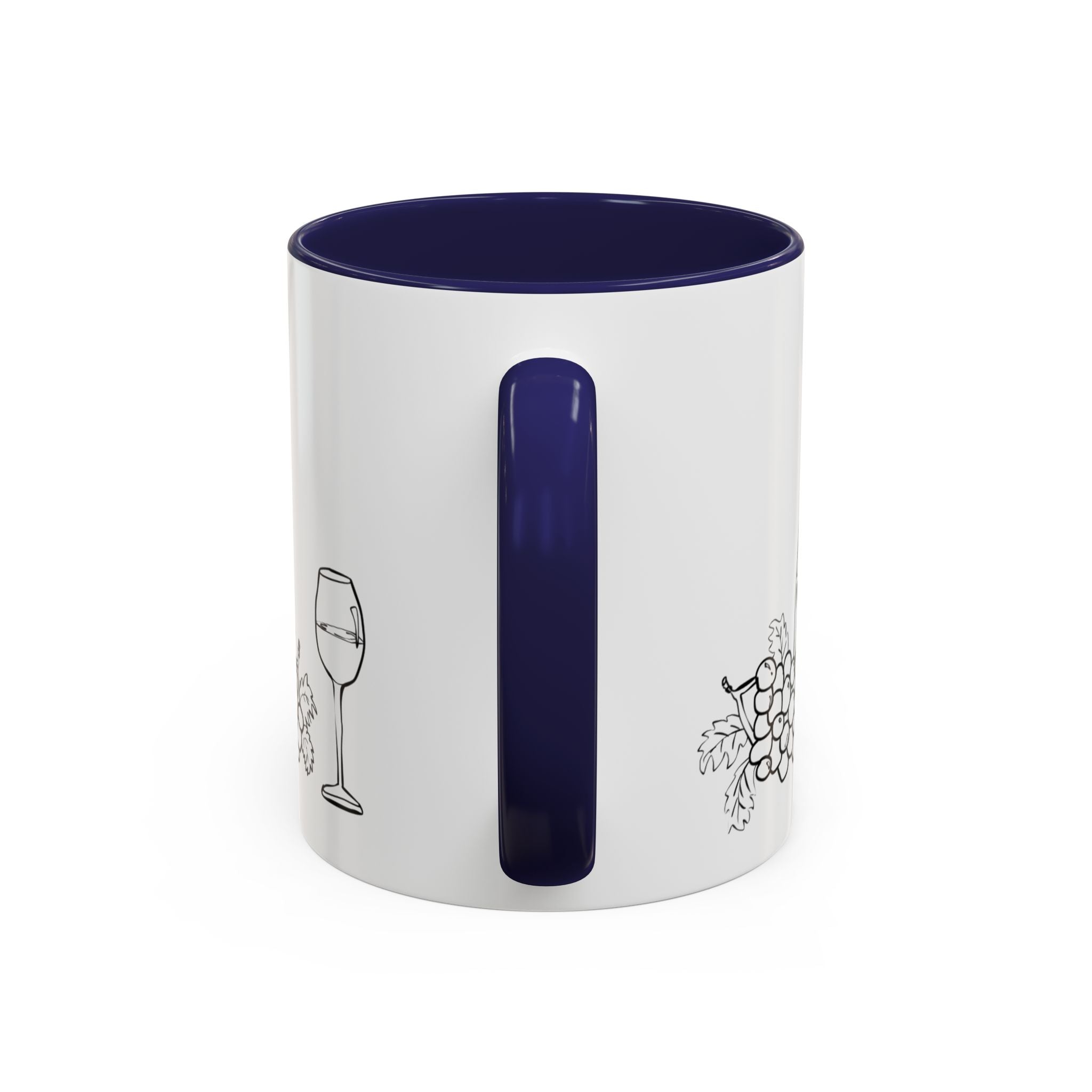 Wine & Grapes Coffee Mug — Accent 11/15oz Ceramic Mug