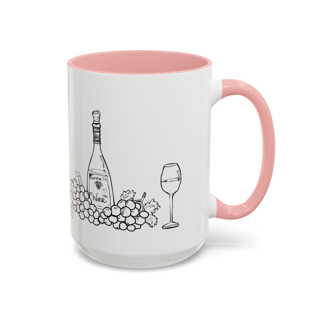 Wine & Grapes Coffee Mug — Accent 11/15oz Ceramic Mug