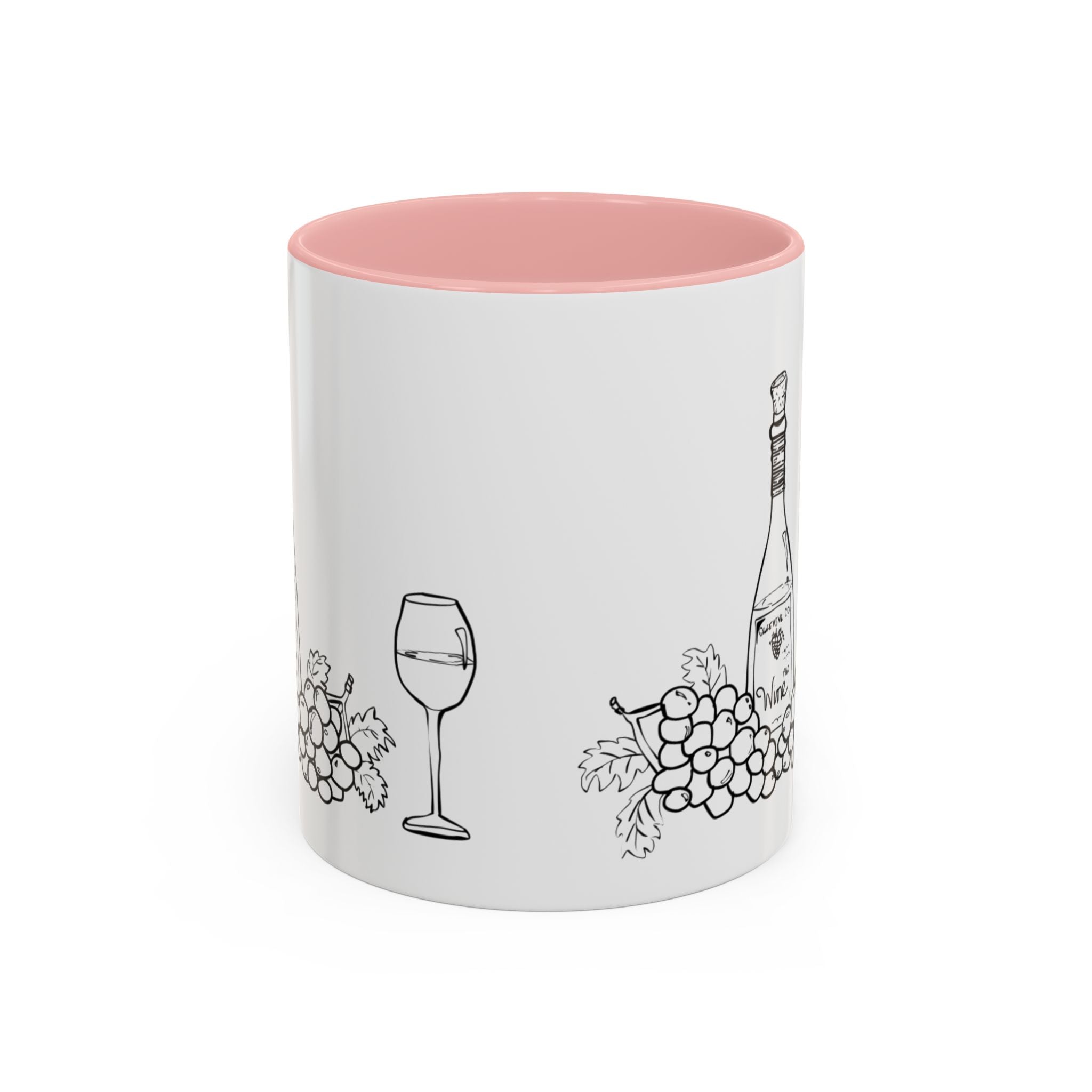 Wine & Grapes Coffee Mug — Accent 11/15oz Ceramic Mug