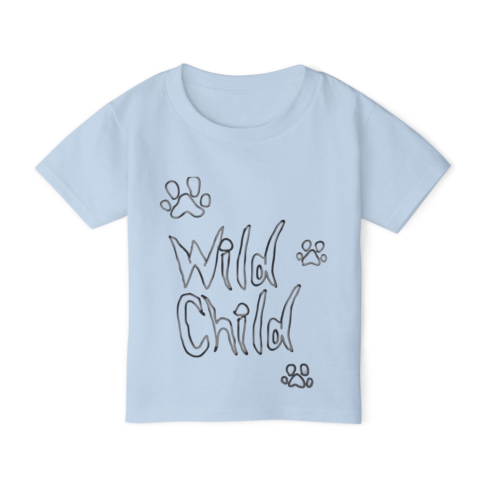 Toddler T‑Shirt — 'Wild Child' Cat Graphic Kids Tee