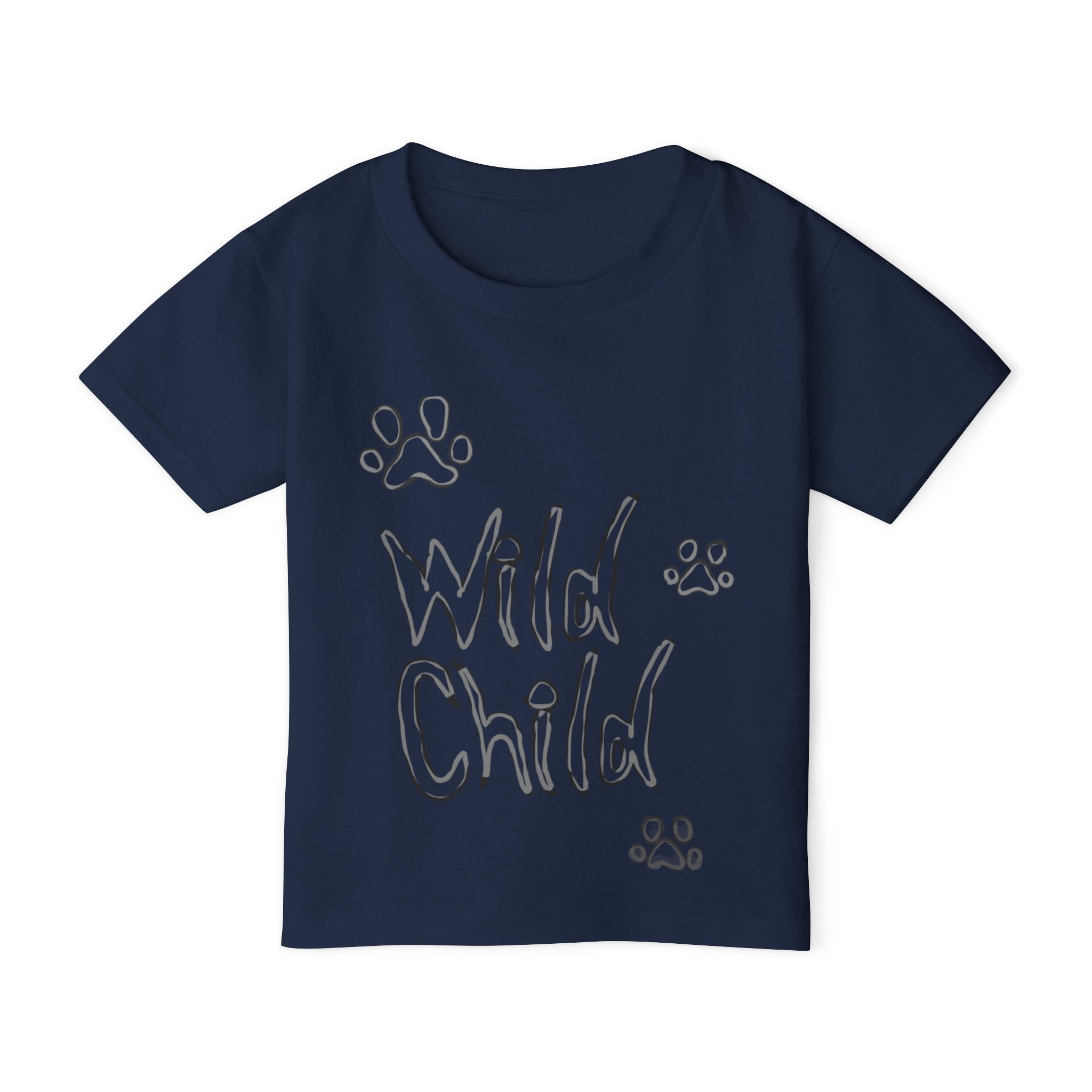 Toddler T‑Shirt — 'Wild Child' Cat Graphic Kids Tee