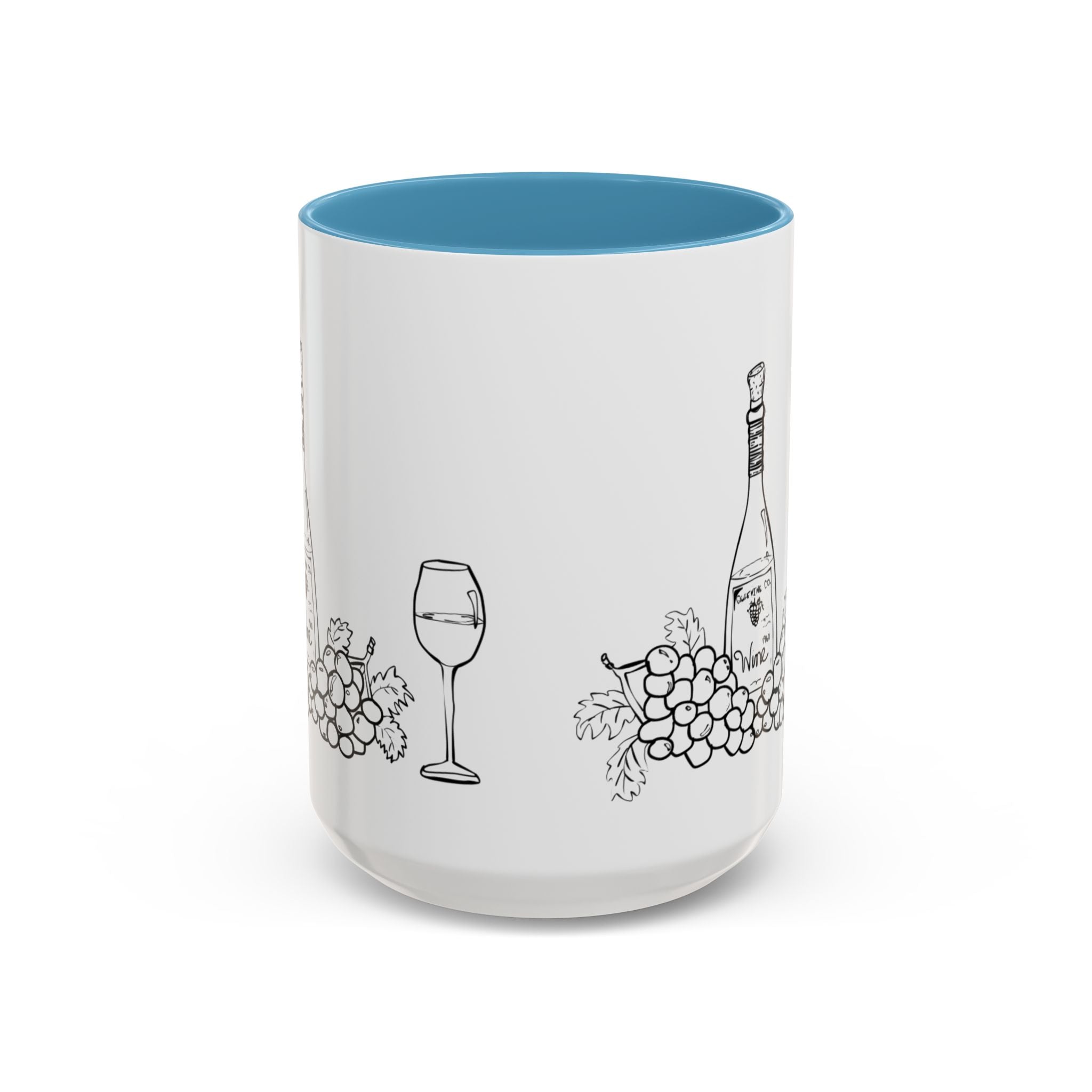 Wine & Grapes Coffee Mug — Accent 11/15oz Ceramic Mug