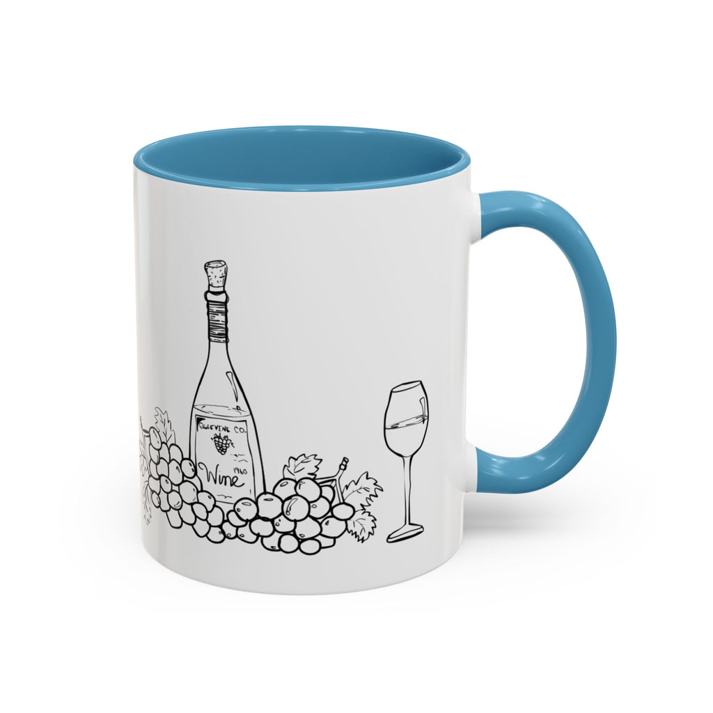 Wine & Grapes Coffee Mug — Accent 11/15oz Ceramic Mug