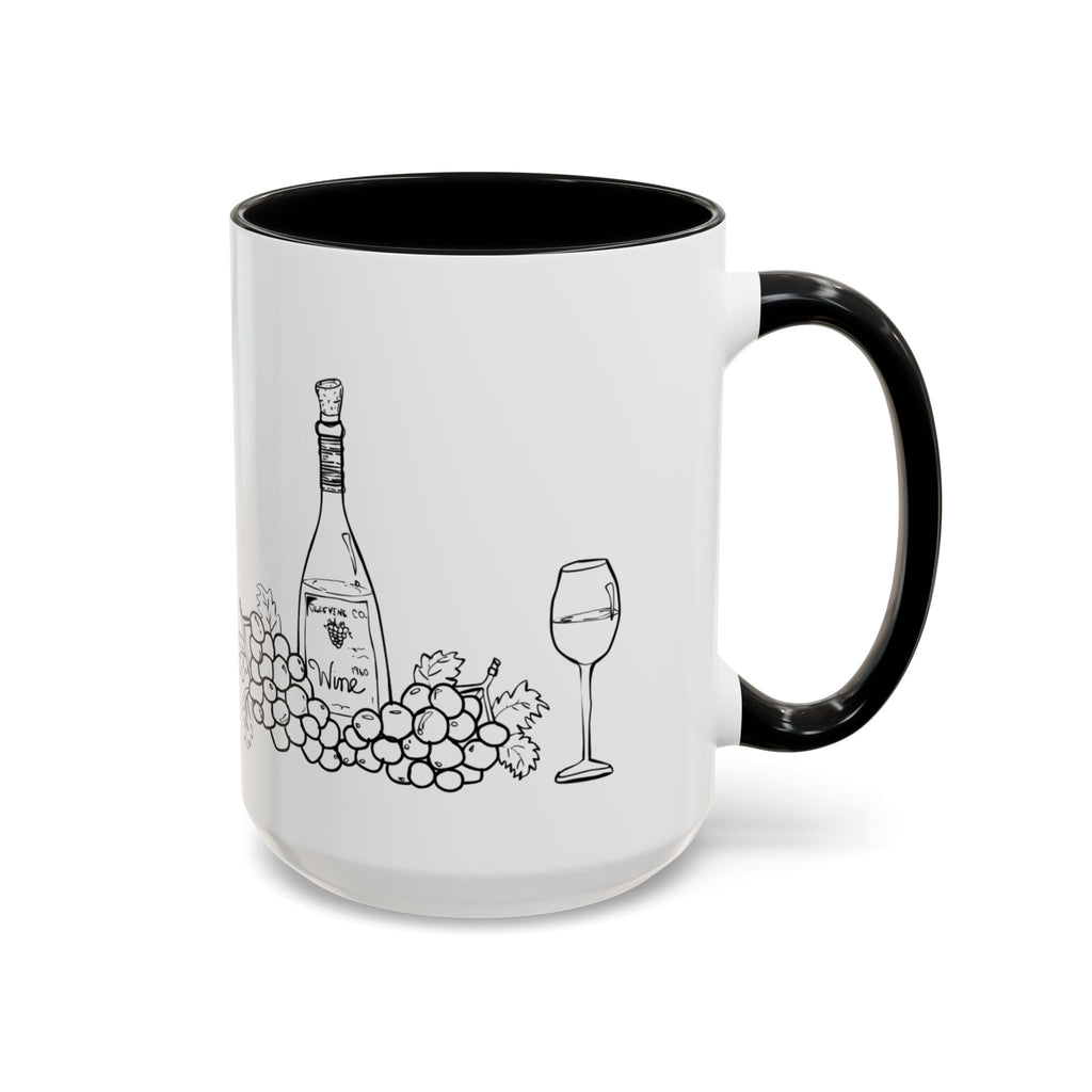 Wine & Grapes Coffee Mug — Accent 11/15oz Ceramic Mug