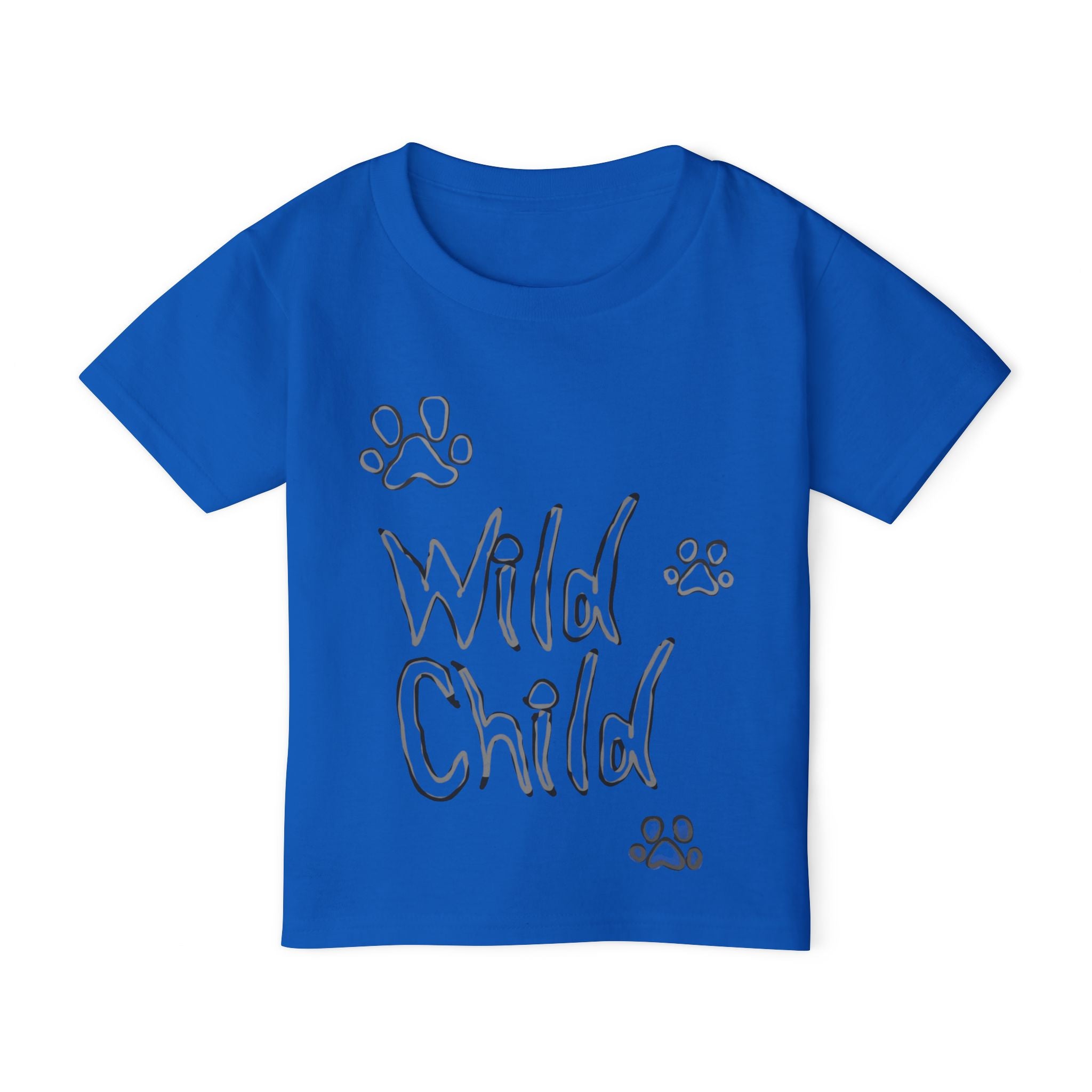 Toddler T‑Shirt — 'Wild Child' Cat Graphic Kids Tee