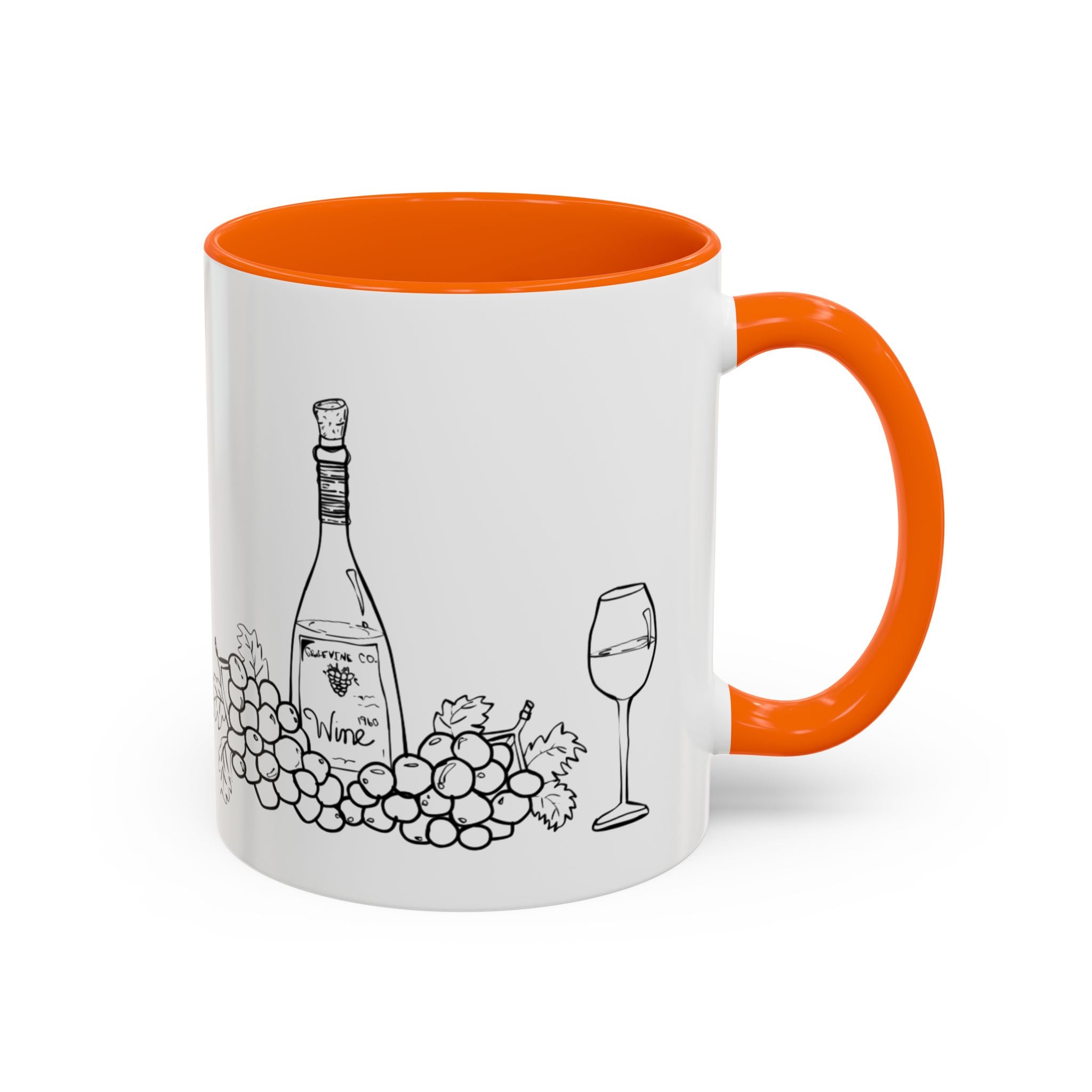 Wine & Grapes Coffee Mug — Accent 11/15oz Ceramic Mug