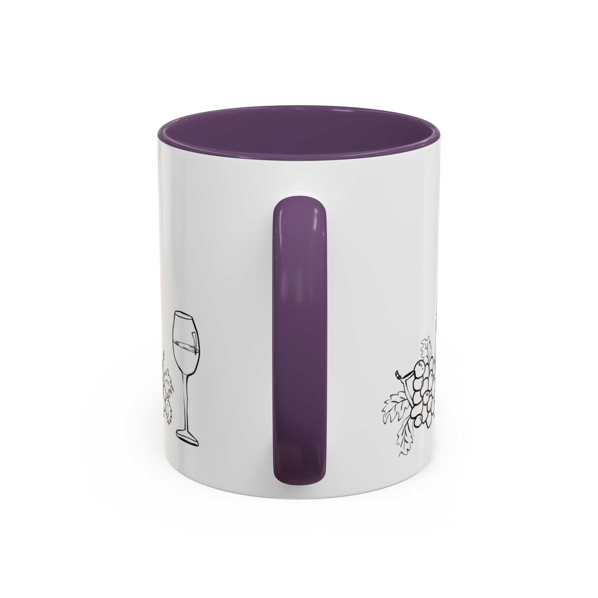 Wine & Grapes Coffee Mug — Accent 11/15oz Ceramic Mug
