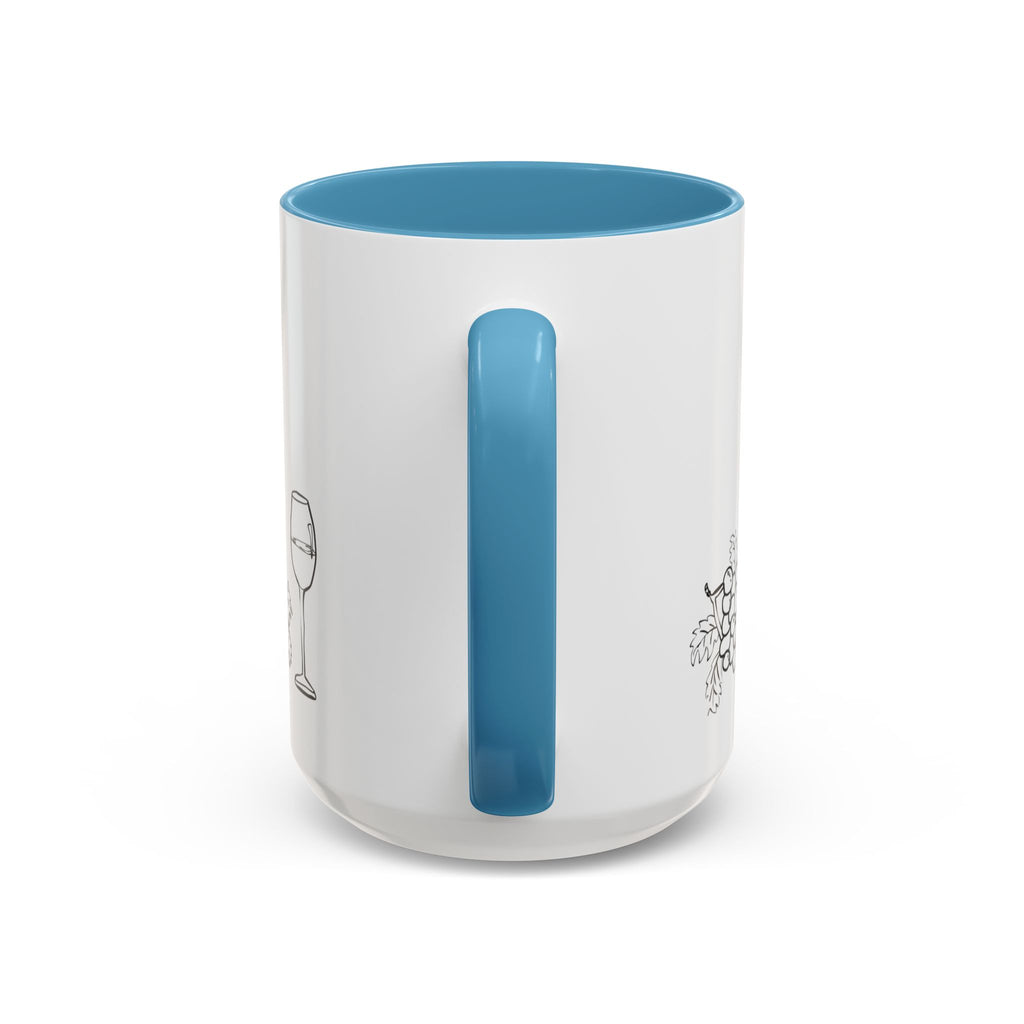 Wine & Grapes Coffee Mug — Accent 11/15oz Ceramic Mug