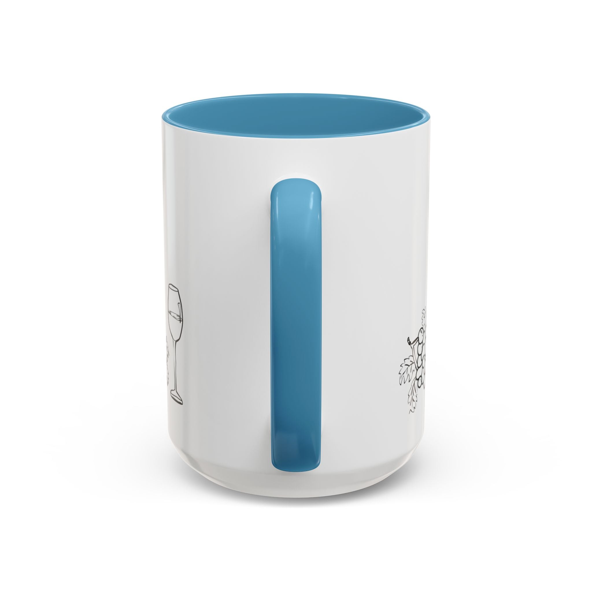 Wine & Grapes Coffee Mug — Accent 11/15oz Ceramic Mug