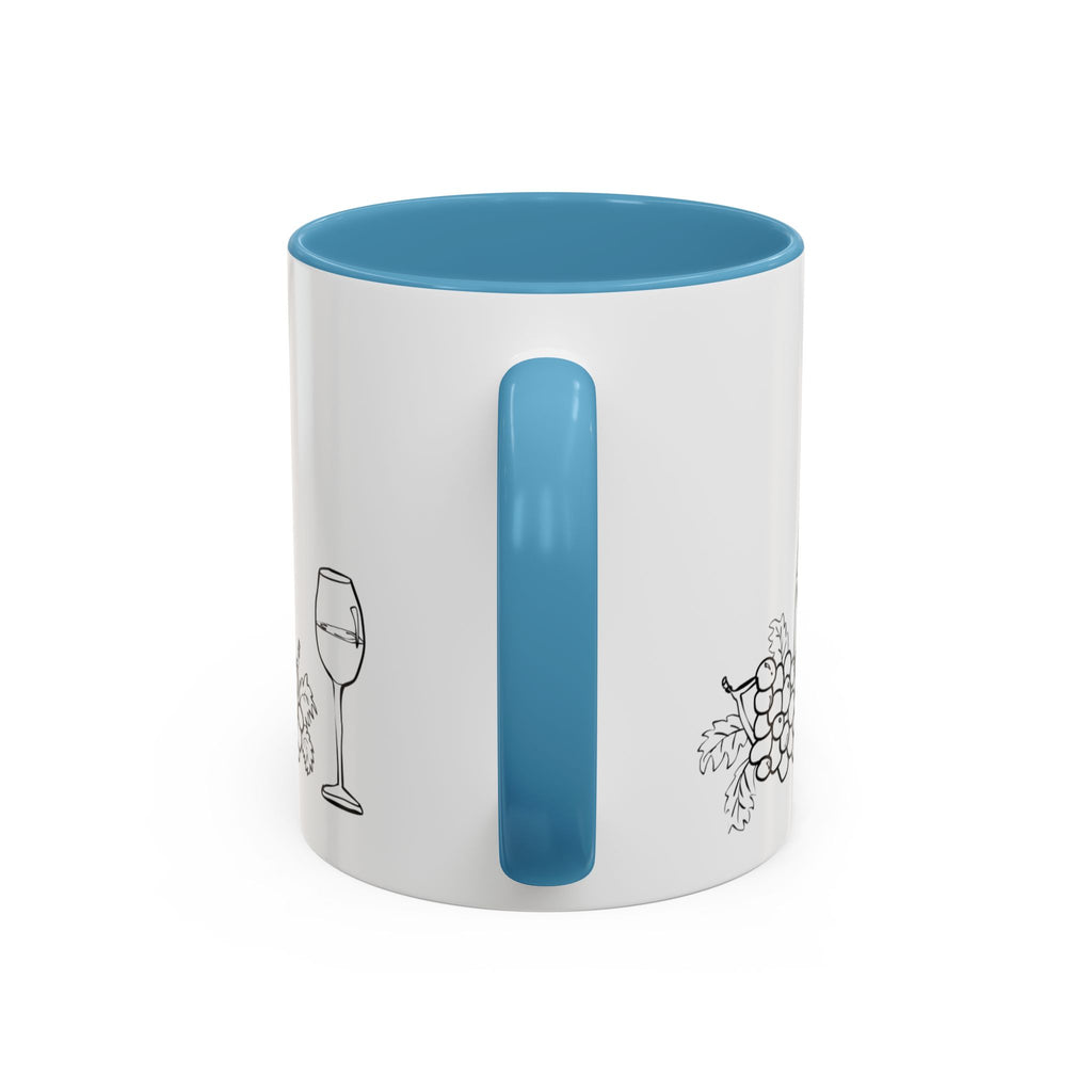 Wine & Grapes Coffee Mug — Accent 11/15oz Ceramic Mug
