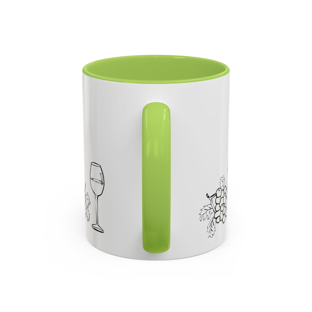 Wine & Grapes Coffee Mug — Accent 11/15oz Ceramic Mug