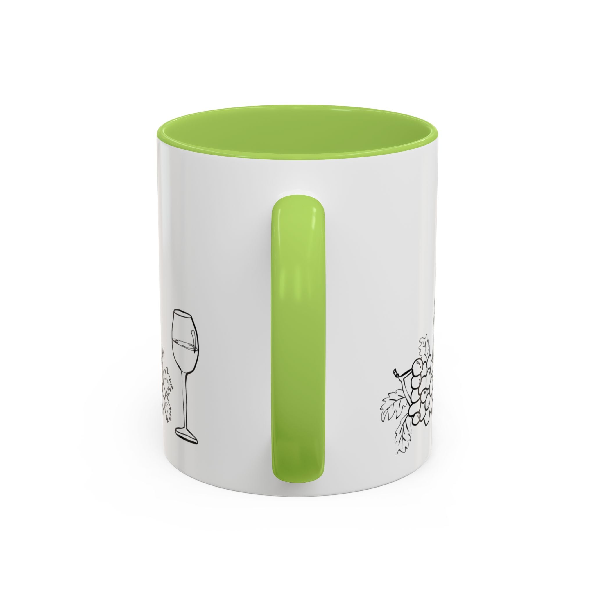 Wine & Grapes Coffee Mug — Accent 11/15oz Ceramic Mug