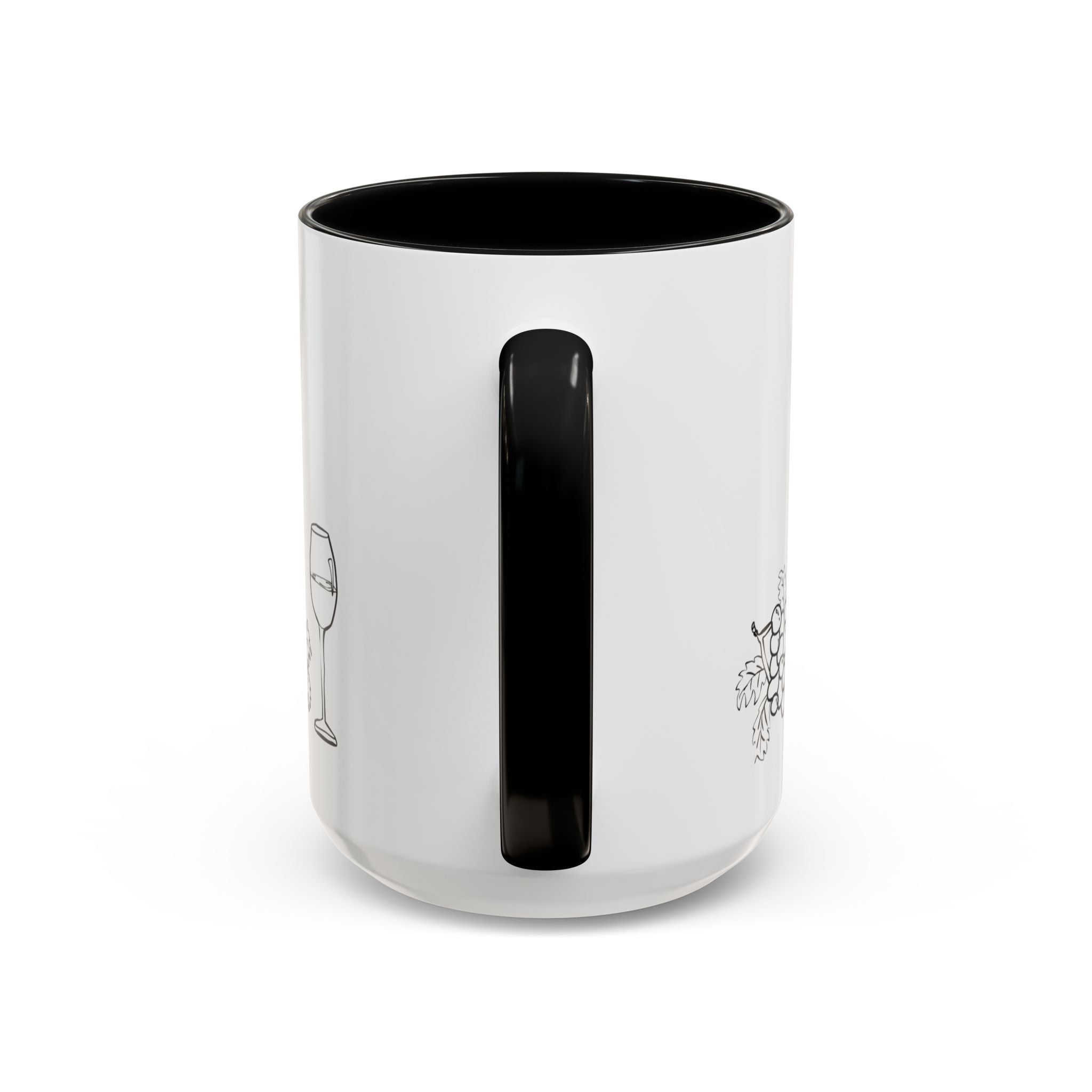 Wine & Grapes Coffee Mug — Accent 11/15oz Ceramic Mug