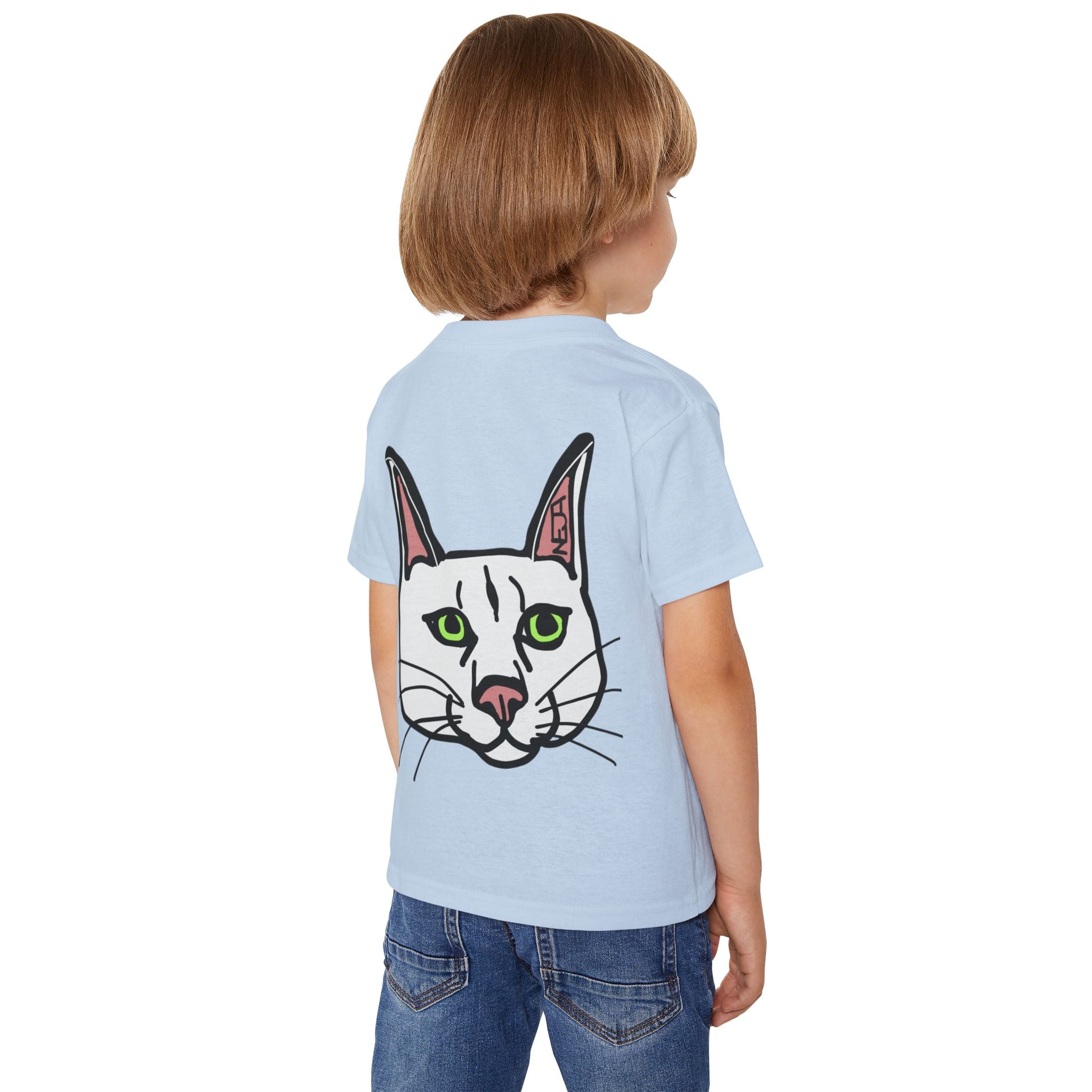 Toddler T‑Shirt — 'Wild Child' Cat Graphic Kids Tee