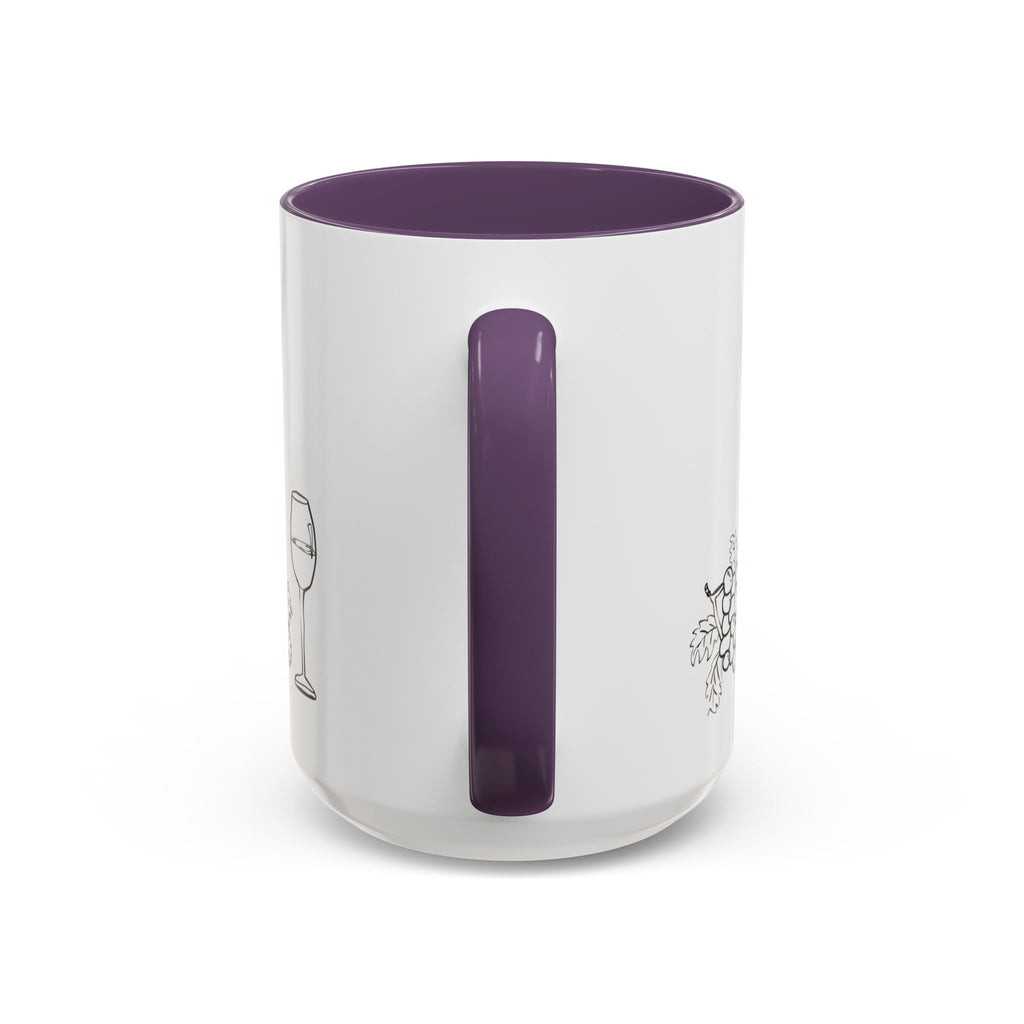Wine & Grapes Coffee Mug — Accent 11/15oz Ceramic Mug