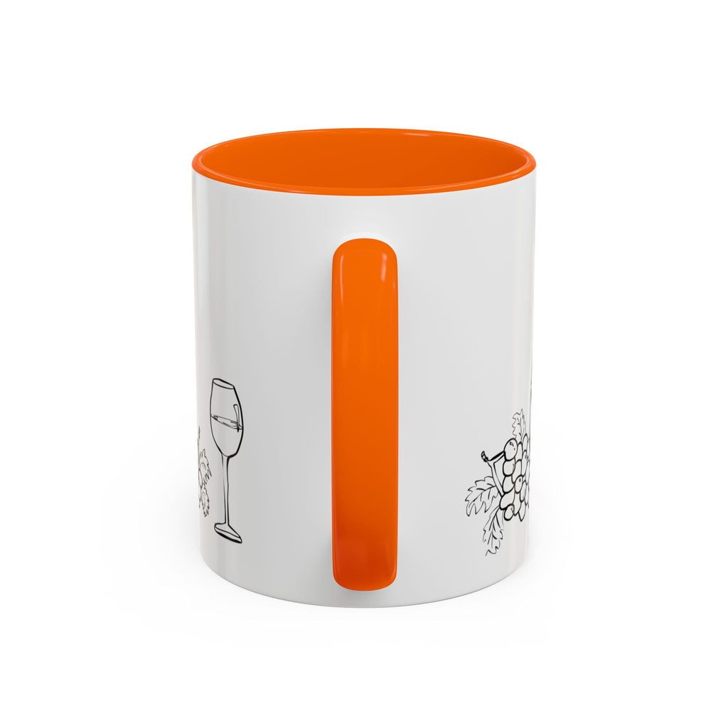 Wine & Grapes Coffee Mug — Accent 11/15oz Ceramic Mug