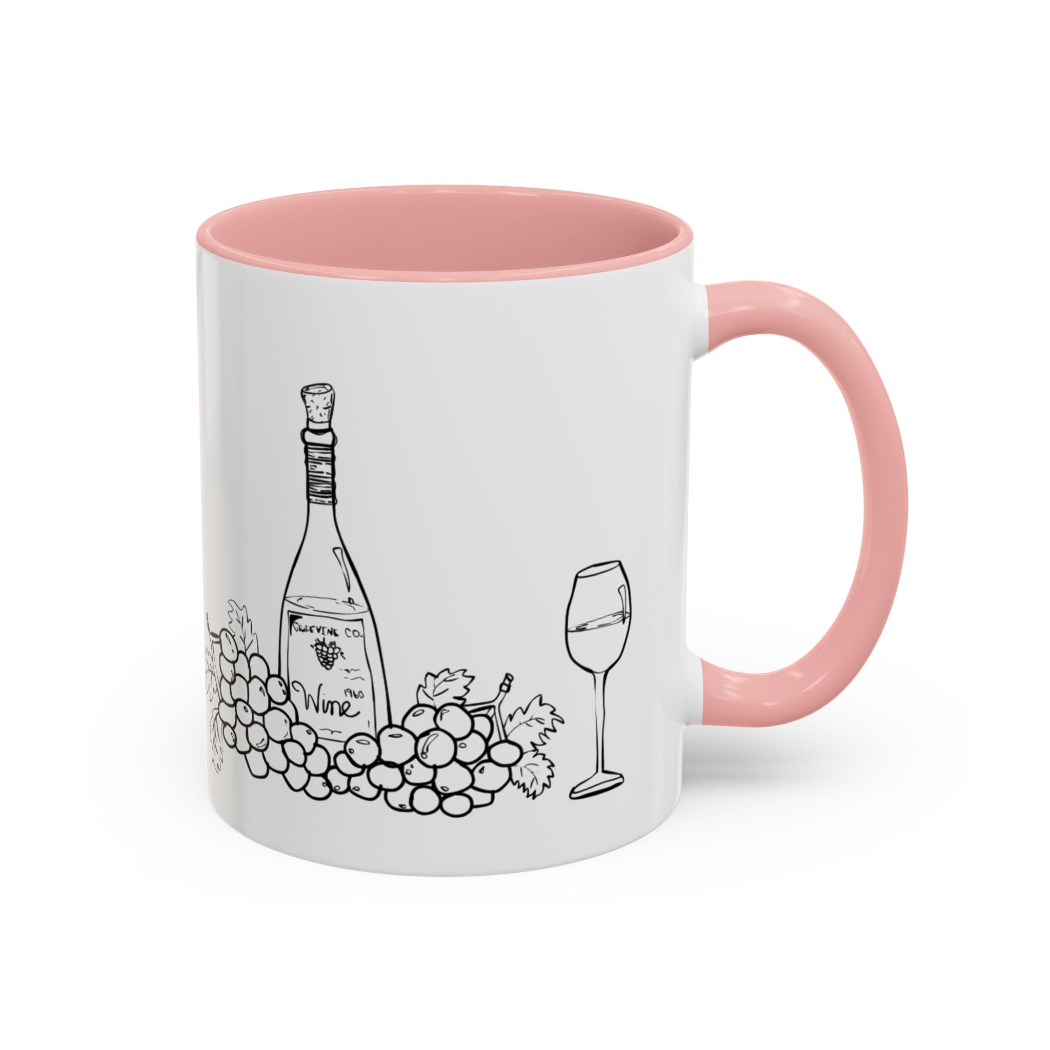 Wine & Grapes Coffee Mug — Accent 11/15oz Ceramic Mug