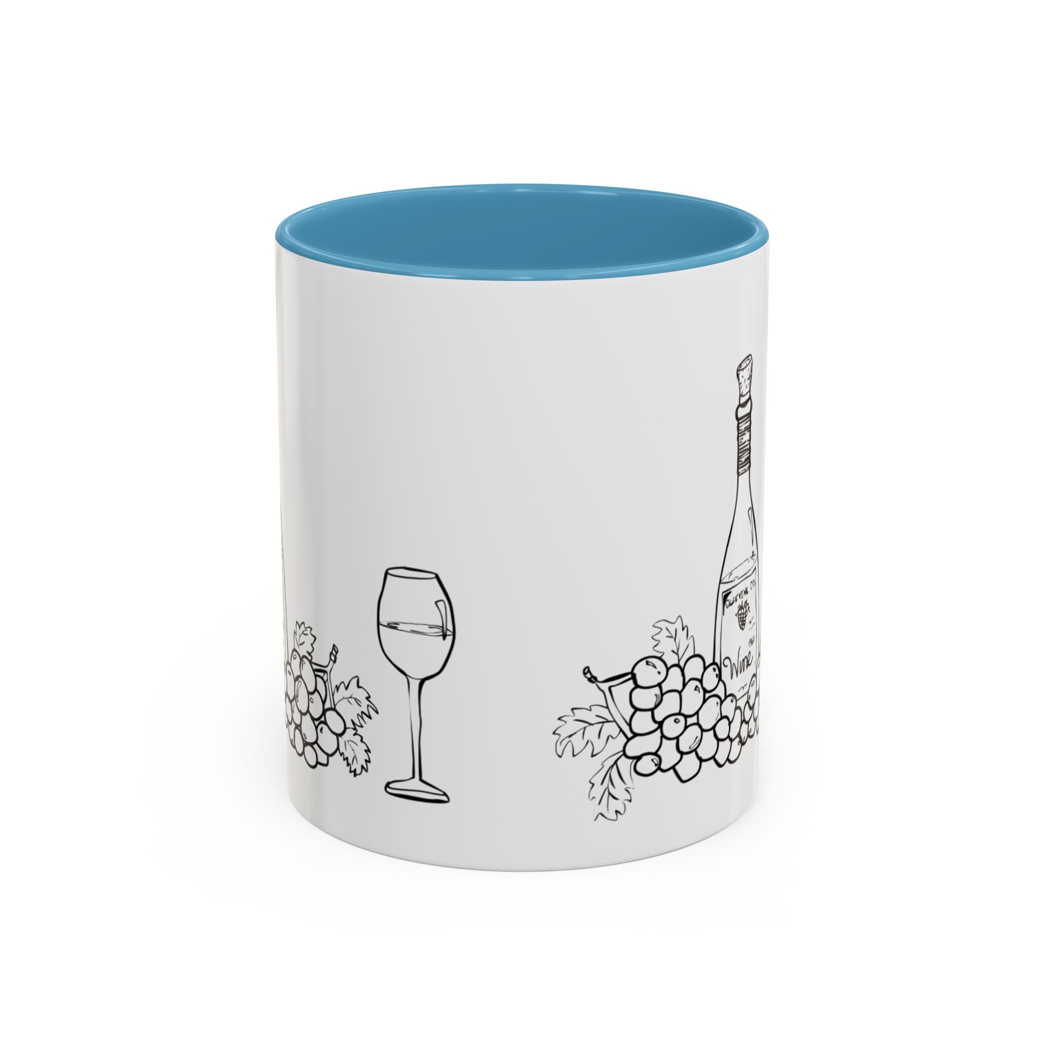 Wine & Grapes Coffee Mug — Accent 11/15oz Ceramic Mug