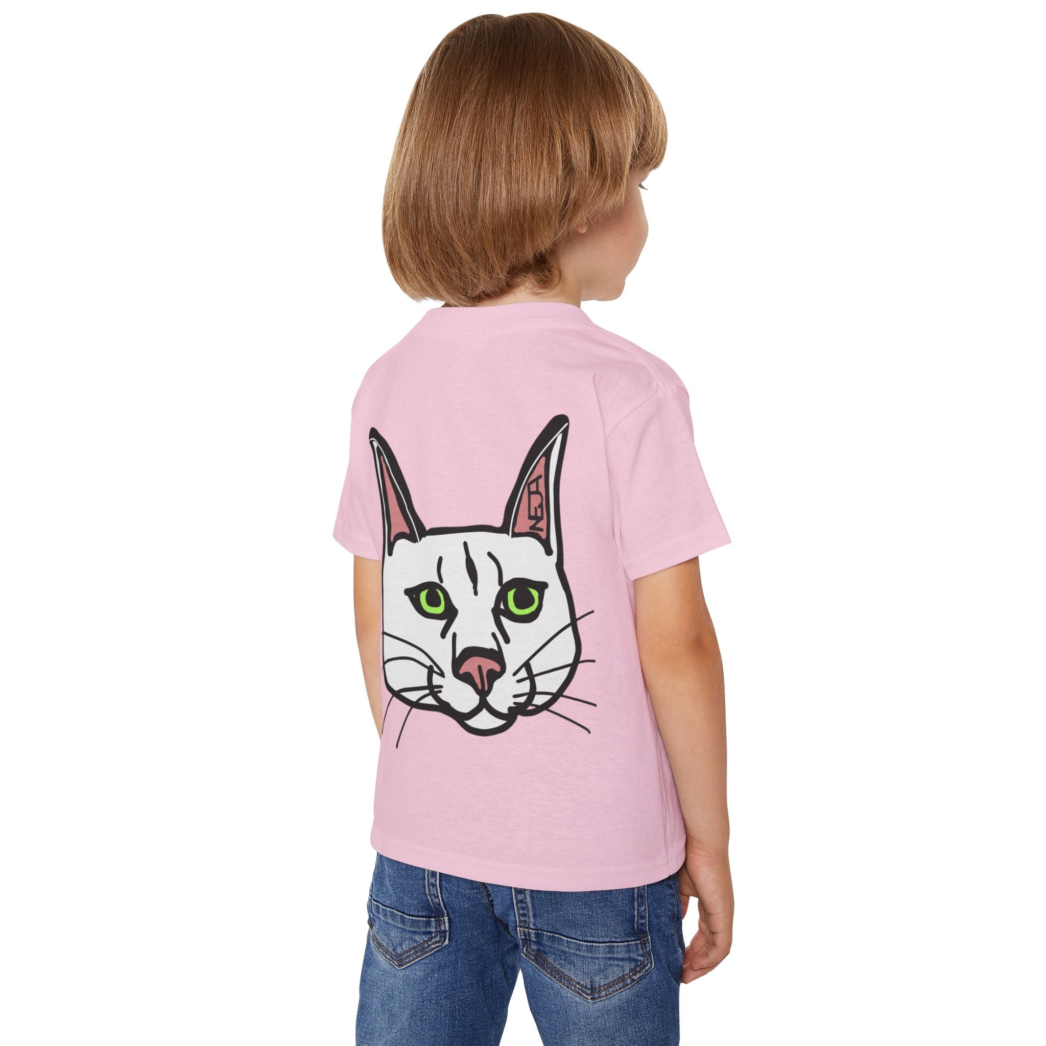 Toddler T‑Shirt — 'Wild Child' Cat Graphic Kids Tee