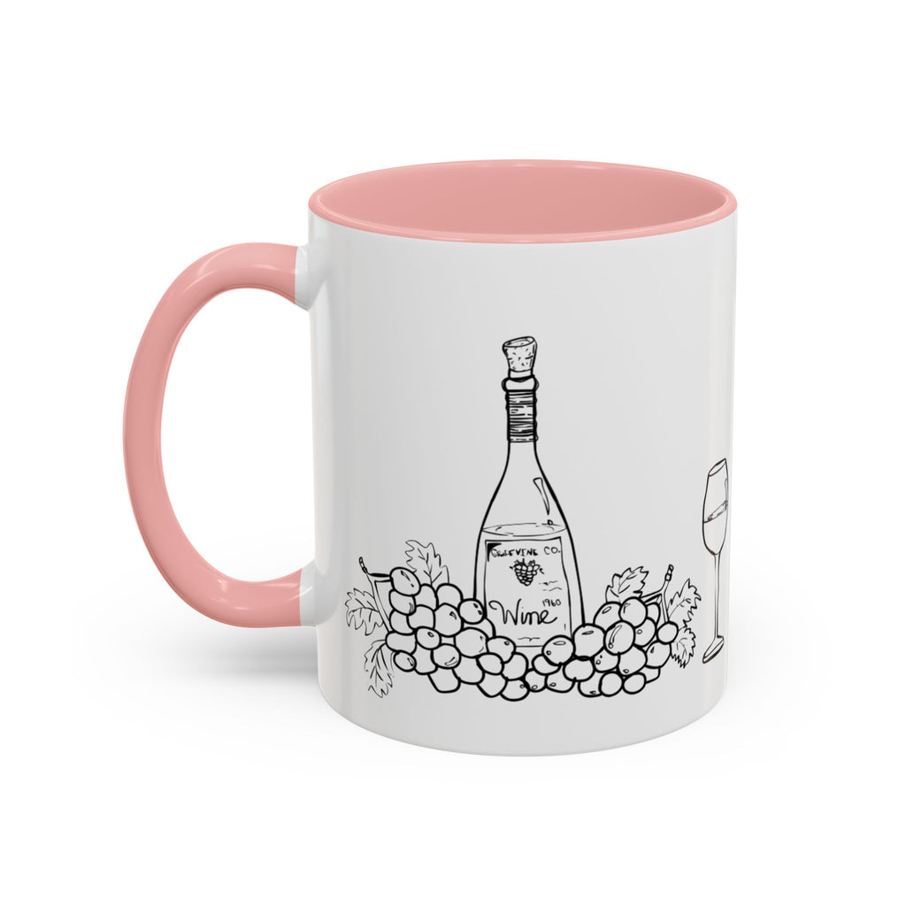 Wine & Grapes Coffee Mug — Accent 11/15oz Ceramic Mug
