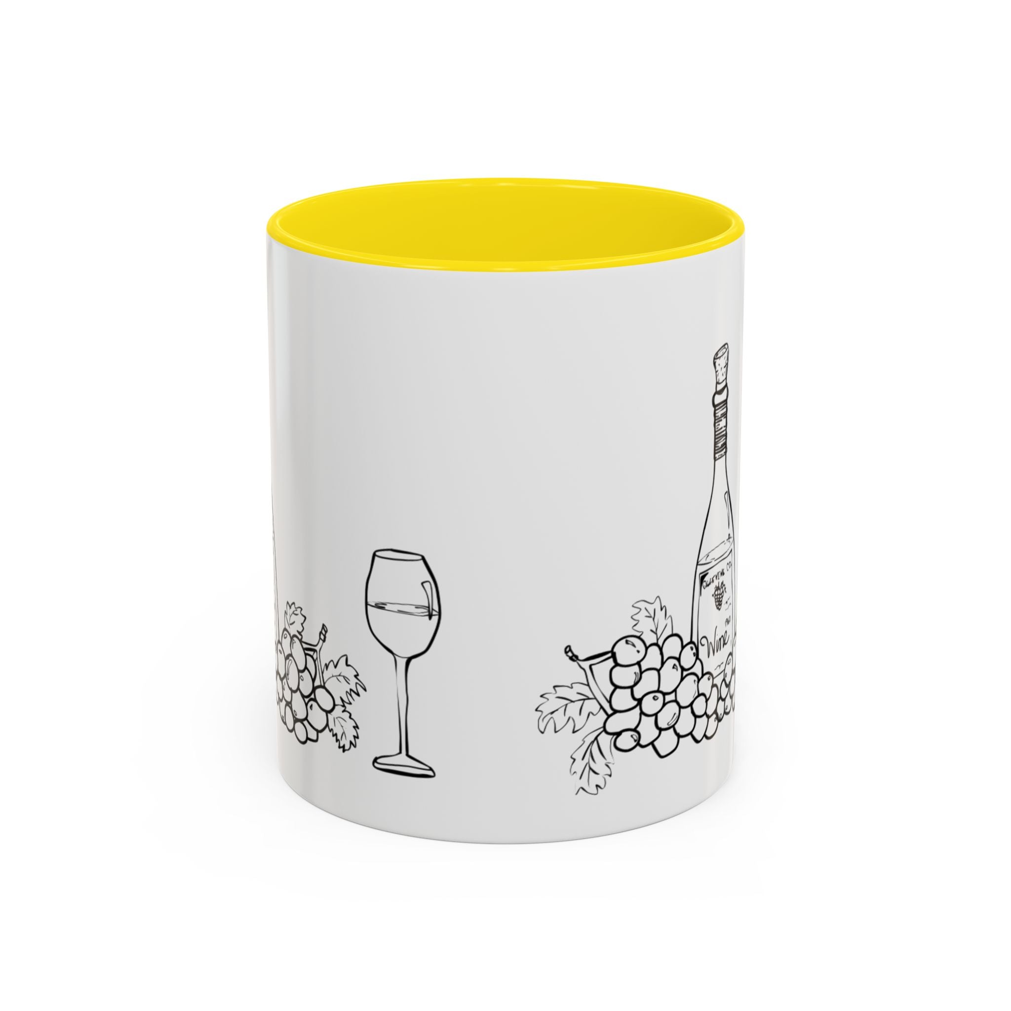 Wine & Grapes Coffee Mug — Accent 11/15oz Ceramic Mug