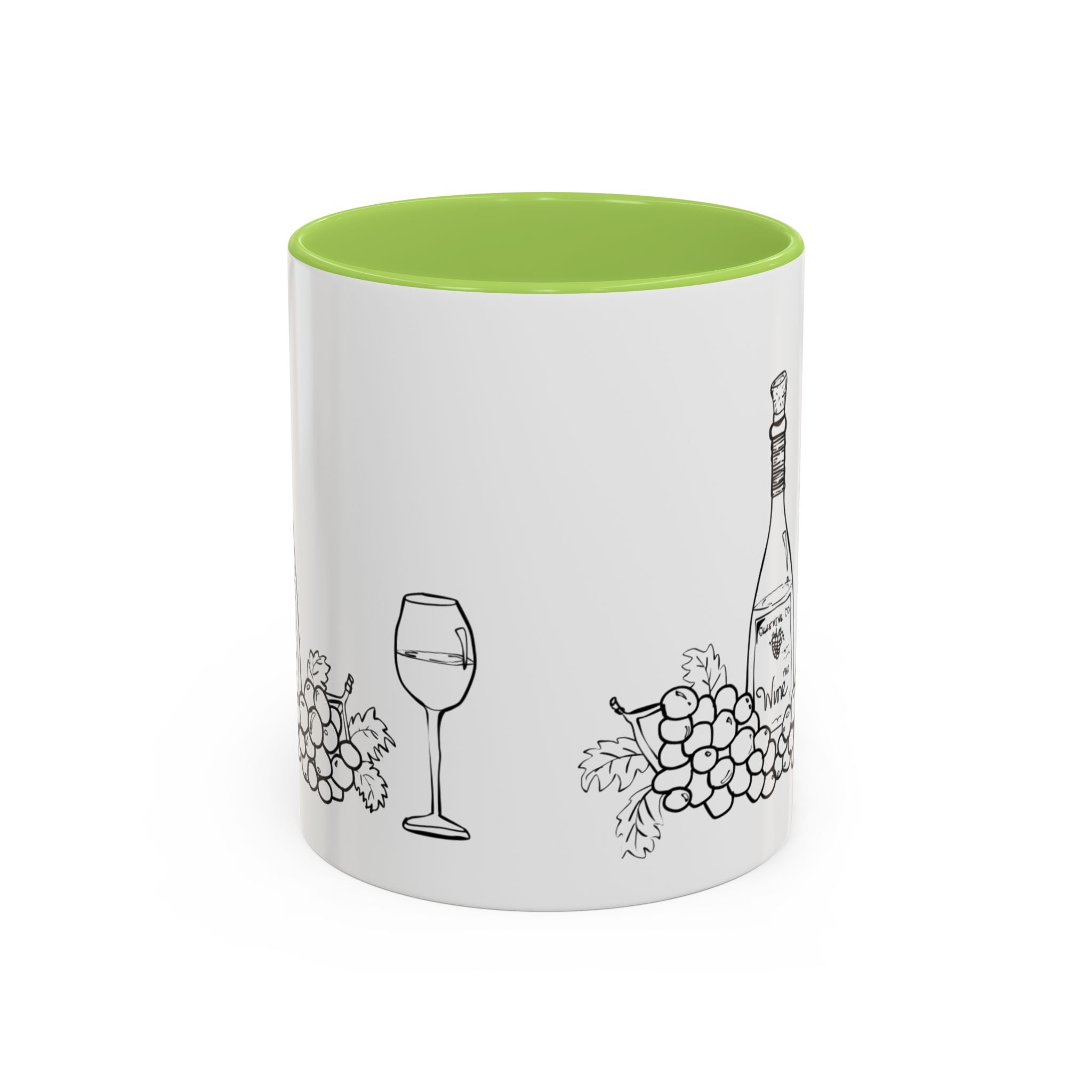 Wine & Grapes Coffee Mug — Accent 11/15oz Ceramic Mug