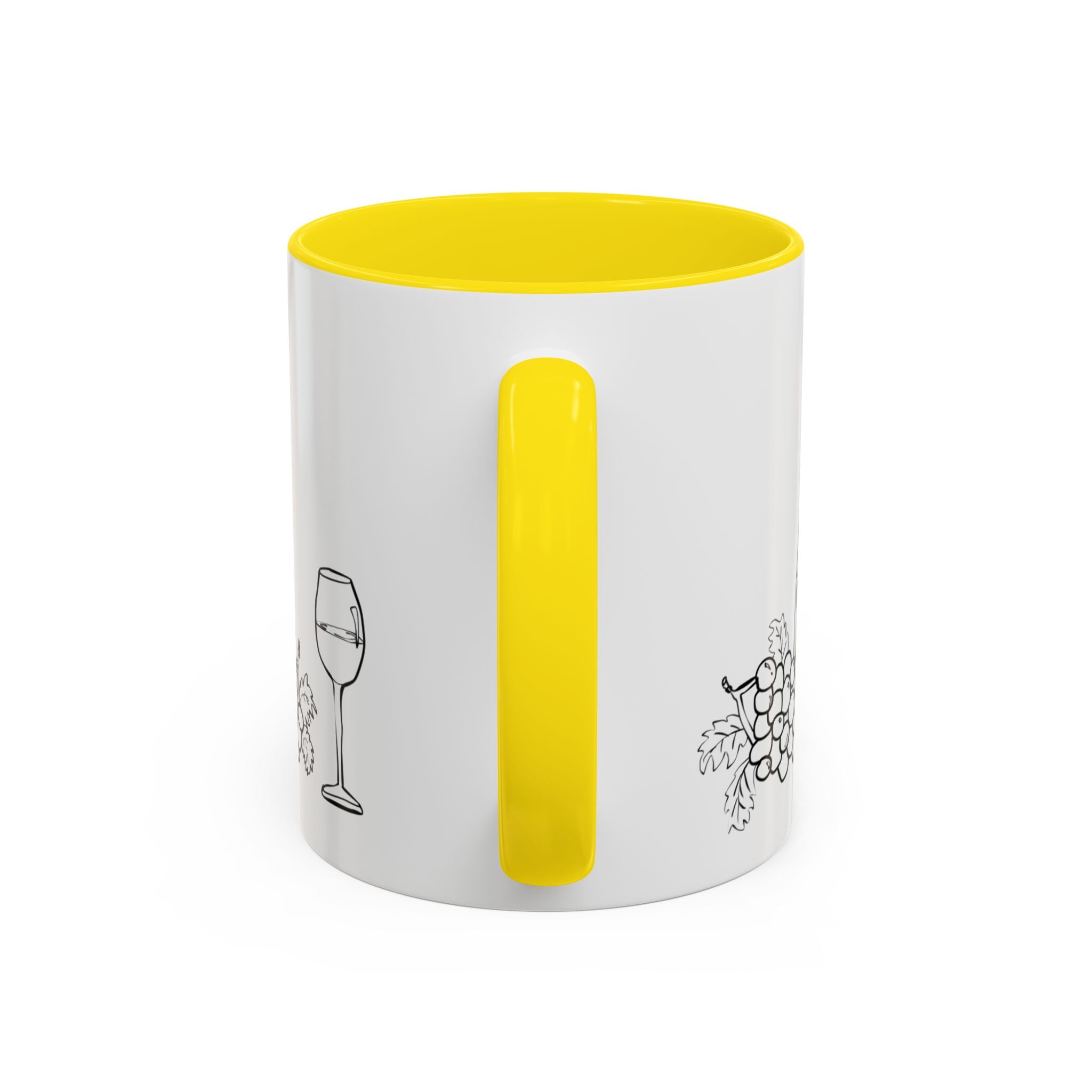 Wine & Grapes Coffee Mug — Accent 11/15oz Ceramic Mug