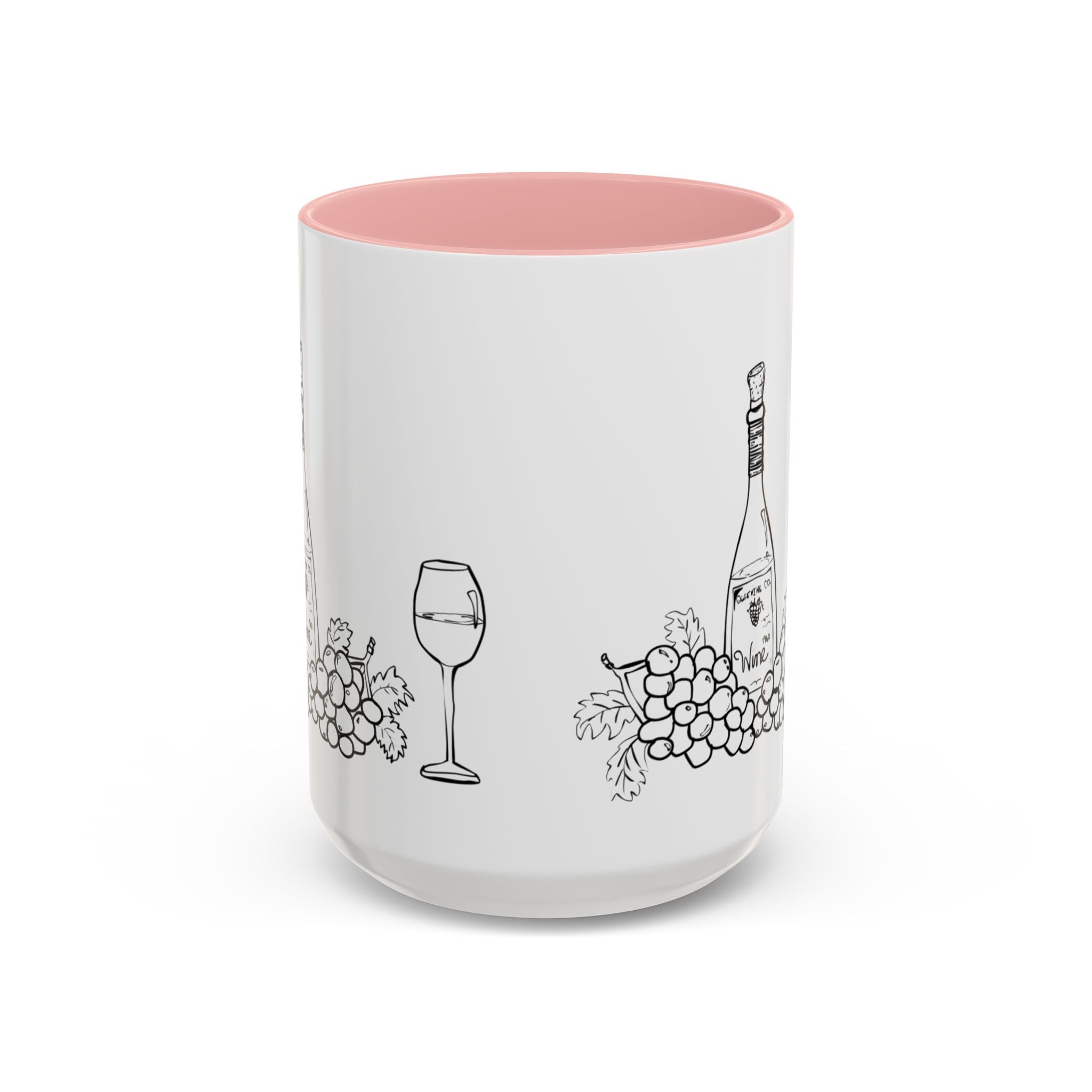 Wine & Grapes Coffee Mug — Accent 11/15oz Ceramic Mug