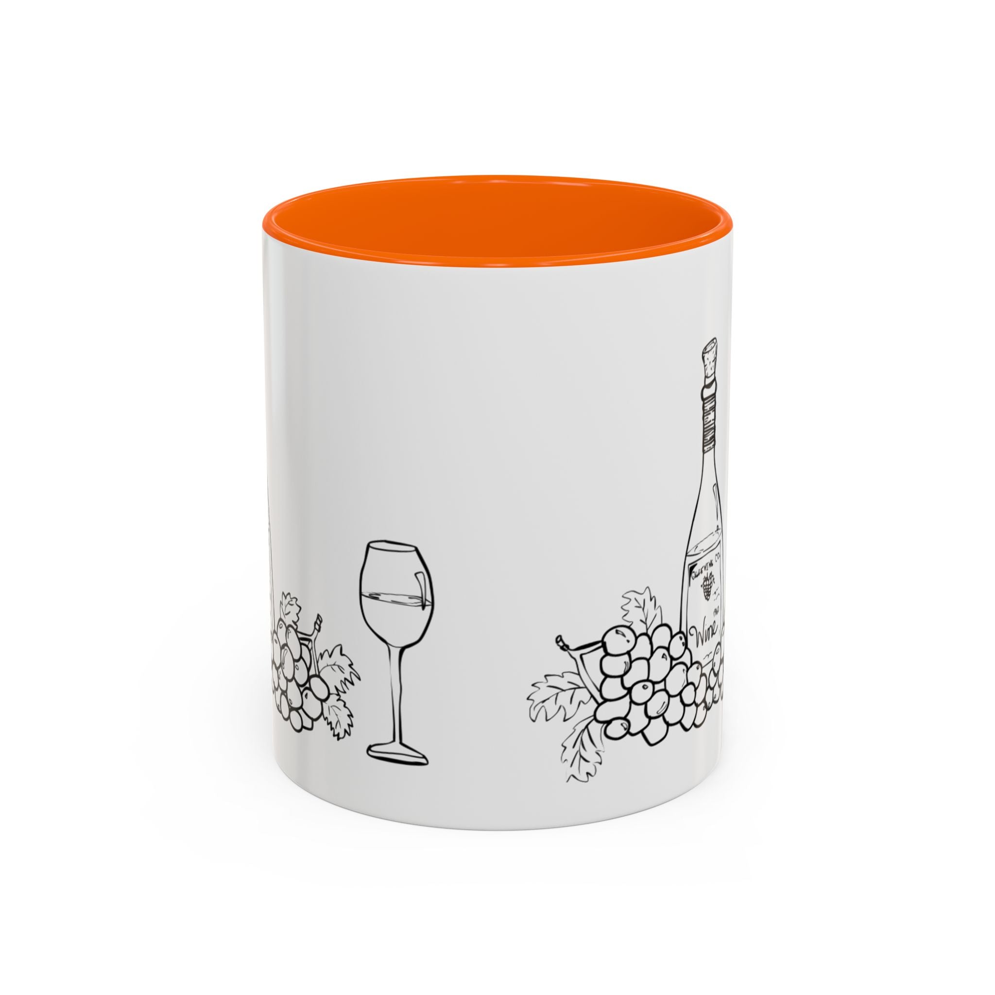 Wine & Grapes Coffee Mug — Accent 11/15oz Ceramic Mug
