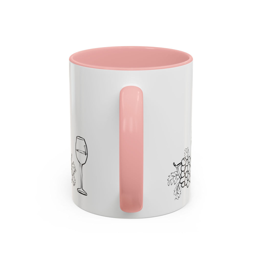 Wine & Grapes Coffee Mug — Accent 11/15oz Ceramic Mug